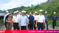 The Provincial Party Secretary and the Chairman of the Provincial People's Committee inspect power projects in Vu Quang.