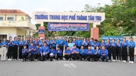 The Tay Ninh Provincial Youth Union visited and encouraged the teams participating in the exam support program.