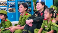 Cenas impressionantes estão se desenrolando na rua de pedestres Nguyen Hue.