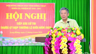 Voters expressed concerns about land issues and reforms to administrative procedures.