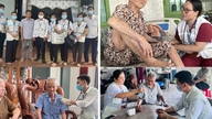 មនុស្សចាស់នៅក្នុងឃុំចំនួនបីក្នុងទីក្រុងហូជីមិញទទួលបានការថែទាំសុខភាពនៅផ្ទះ និងការគ្រប់គ្រងសុខភាព។