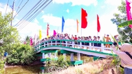 Inauguration and groundbreaking ceremony for 4 rural traffic bridges.