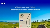 ACB byla oceněna v žebříčku TOP 50 CSA 2026.