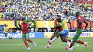 HØJDEPUNKTER: Marokko tvinger titelkandidaterne Brasilien til at dele pointene.