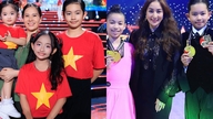 Los hijos de Khánh Thi y Phan Hiển exhiben con confianza su talento en el gran escenario.