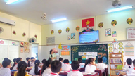 An Giang realiza uma pesquisa sobre o nível de proficiência em inglês de professores do ensino secundário.