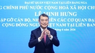 Prime Minister Le Minh Hung meets with the Vietnamese community of the Russian Federation.