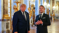Qual era l'intento della Francia nell'organizzare una festa sontuosa per dare il benvenuto al presidente americano Trump in un magnifico castello?