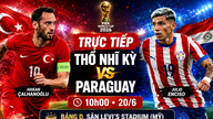 LIVE fodbold Tyrkiet 0-1 Paraguay (Første halvleg): Overligger og stolpe ramte ved et uheld