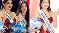 Événement rare : Nam Anh est élue Miss, Nam Em est la première dauphine.