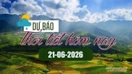 Prakiraan cuaca untuk hari ini, 21 Juni 2026: Peningkatan suhu di Vietnam Utara.