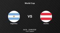 Live-Übertragung Argentinien gegen Österreich: Die zweite Halbzeit beginnt, Argentinien führt 1:0.