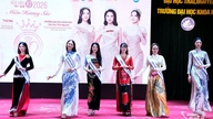 Menyebarkan keindahan para siswi Thai Nguyen.