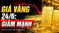 Gold prices today, June 24th: Will SJC, BTMC, DOJI, and PNJ gold continue to fall?