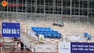Hanoi: Een kijkje op de bouwplaats van het grootste Hung Vuong-stadion ter wereld.