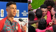 Ronaldo's reaction upon hearing Messi's name mentioned surprised many people.