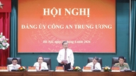 ເລຂາທິການໃຫຍ່ ແລະ ປະທານປະເທດ ໄດ້ເຂົ້າຮ່ວມກອງປະຊຸມຄະນະພັກກະຊວງຕຳຫຼວດສູນກາງ.