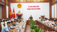 Le général Pham Truong Son inspecte les résultats de la mise en œuvre des travaux de défense aérienne populaire dans la ville de Hai Phong.