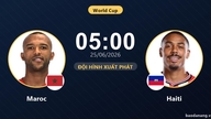 Marokko vs Haïti Live: Startopstellingen