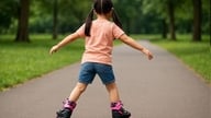 Bisogna essere consapevoli del rischio di infortuni per i bambini che pattinano sui rollerblade durante l'estate.