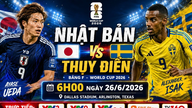 ការព្យាករណ៍រវាងជប៉ុន និងស៊ុយអែត វេលាម៉ោង ៦ ព្រឹក ថ្ងៃទី ២៦ ខែមិថុនា៖ ក្រុមសាមូរ៉ៃខៀវមានឱកាសខ្ពស់ក្នុងការឡើងទៅវគ្គបន្ត។