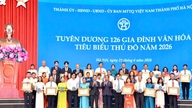Hanoi ha reso omaggio a 126 famiglie che si sono distinte per il loro impegno culturale.