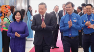 Il Segretario Generale e Presidente To Lam ha partecipato alla sessione solenne del XIII Congresso Nazionale dell'Unione della Gioventù del Vietnam.