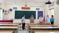 Checking the preparations for the 10th grade entrance exam at Canh Tan High School - Cao Bang Online Newspaper