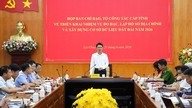 Lai Chau: O Comitê Diretivo Provincial e a Força-Tarefa realizam reunião para implementar tarefas relacionadas ao levantamento topográfico, manutenção de registros cadastrais e construção de banco de dados de terras em 2026.