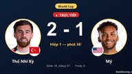 ترکیه و آمریکا زنده: نیمه دوم آغاز شد، ترکیه 2-1 به برتری رسید.