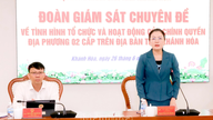 Den specialiserade övervakningsdelegationen från Khanh Hoas provinsiella folkråd samarbetade med provinsens folkkommitté.