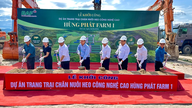 Începe construcția unei ferme de porci dotate cu tehnologie de ultimă generație în comuna Pờ Tó.