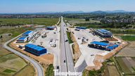 タインホアを通る高速道路沿いにある最初の休憩所のクローズアップ写真。