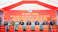 Ninh Binh současně zahajuje výstavbu 4 projektů sociálního bydlení v hodnotě přes 3,625 miliardy VND.