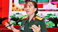 Una paramedica militare si è distinta nella competizione per oratori di tutto l'esercito.