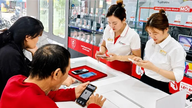 Di Dong Viet promoterer programmet «Innbytte og oppgradering» for mobile enheter.