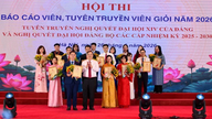 Trao giải cho các báo cáo viên, tuyên truyền viên giỏi Đảng bộ Chính phủ năm 2026