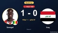 مباراة السنغال والعراق مباشرة: السنغال تفتتح التسجيل.