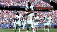 Perancis membelasah Norway 4-1: Dembele menjaringkan hatrik hasil gol Mbappe.