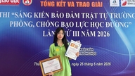 Lạng Sơn có học sinh đoạt giải Khuyến khích quốc gia Cuộc thi sáng kiến phòng, chống bạo lực học đường
