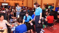 Il sindacato del comune di Phu Ninh partecipa alla Giornata di donazione volontaria del sangue.