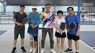 Pickleballbijeenkomst ter ere van het 50-jarig jubileum van de naamgeving van de stad Saigon-Gia Dinh naar president Ho Chi Minh.