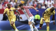 Video van de voetbalwedstrijd Kroatië tegen Ghana: Een moment van grote vreugde nu ze zich hebben verzekerd van een plek in de volgende ronde.