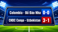 Portugal spelade oavgjort mot Colombia då Ronaldo misslyckades med att göra mål, medan Demokratiska republiken Kongo gjorde en lyckad comeback.