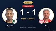 Live Algeriet vs Österrike: Algeriet kvitterar 1-1
