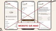 Vietcombank warns of fraudulent SMS messages announcing reward points to scam people.