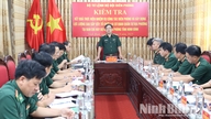 Komando Penjaga Perbatasan dan Komando Militer Wilayah ke-3 memeriksa kesiapan tempur di Markas Komando Penjaga Perbatasan Provinsi Ninh Binh.