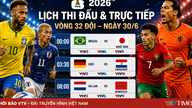 Calendario y transmisión en vivo de la Copa Mundial de la FIFA 2026™ por VTV la noche del 29 de junio y la mañana del 30 de junio: Brasil, Alemania y los Países Bajos en acción.