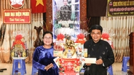 Visiting and congratulating on the 87th anniversary of the founding of the Hoa Hao Buddhist sect.