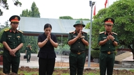 Quang Ngai: En soldats kvarlevor hittades på Dak Cam-kyrkogården.